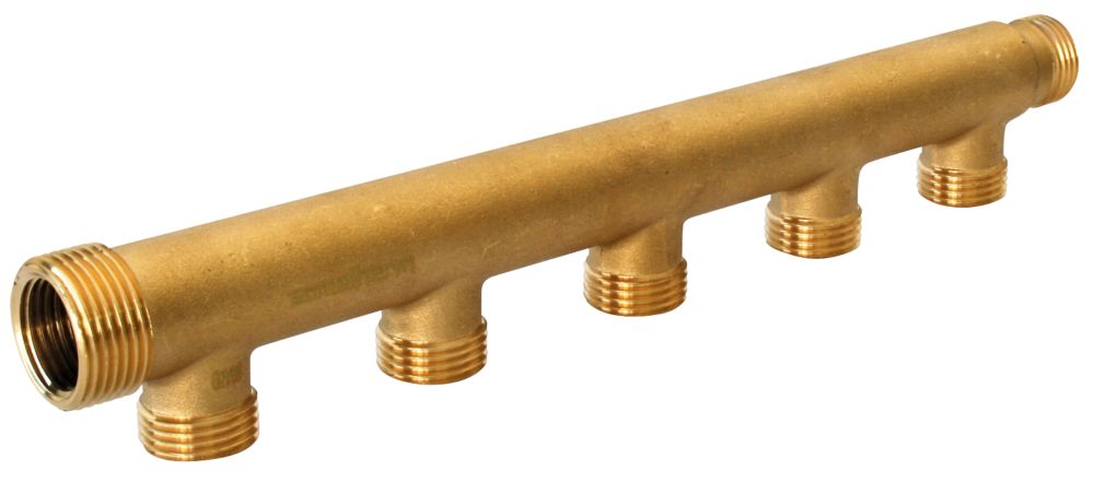 Collecteur sanitaire à 5 ports, adaptateur à compression en laiton Fixoconnect 20/27 - 3/4 x 15/21 - 1/2"