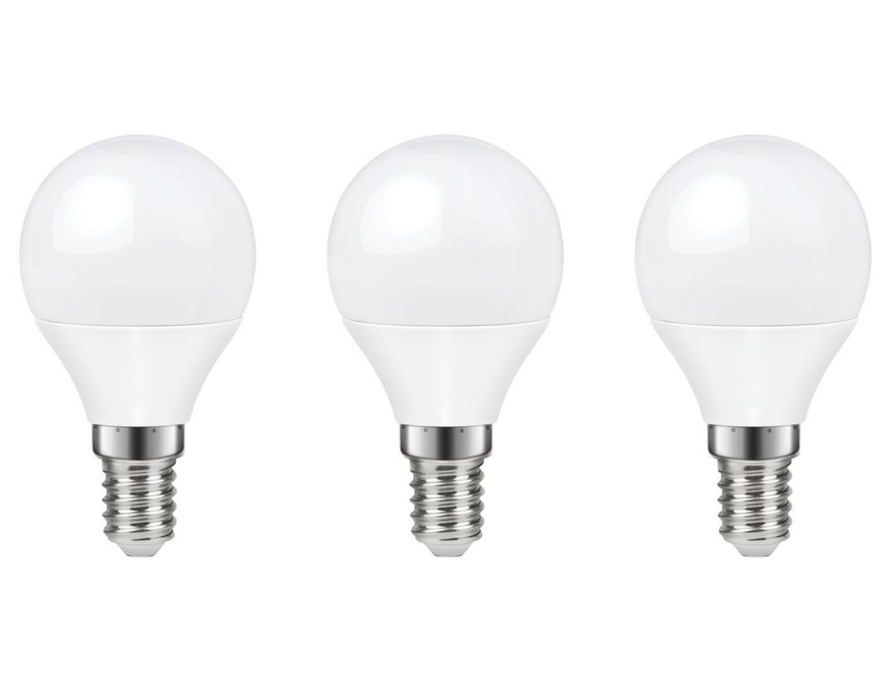 Lot de 3 ampoules LED mini globe LAP E14 470lm 4,2W