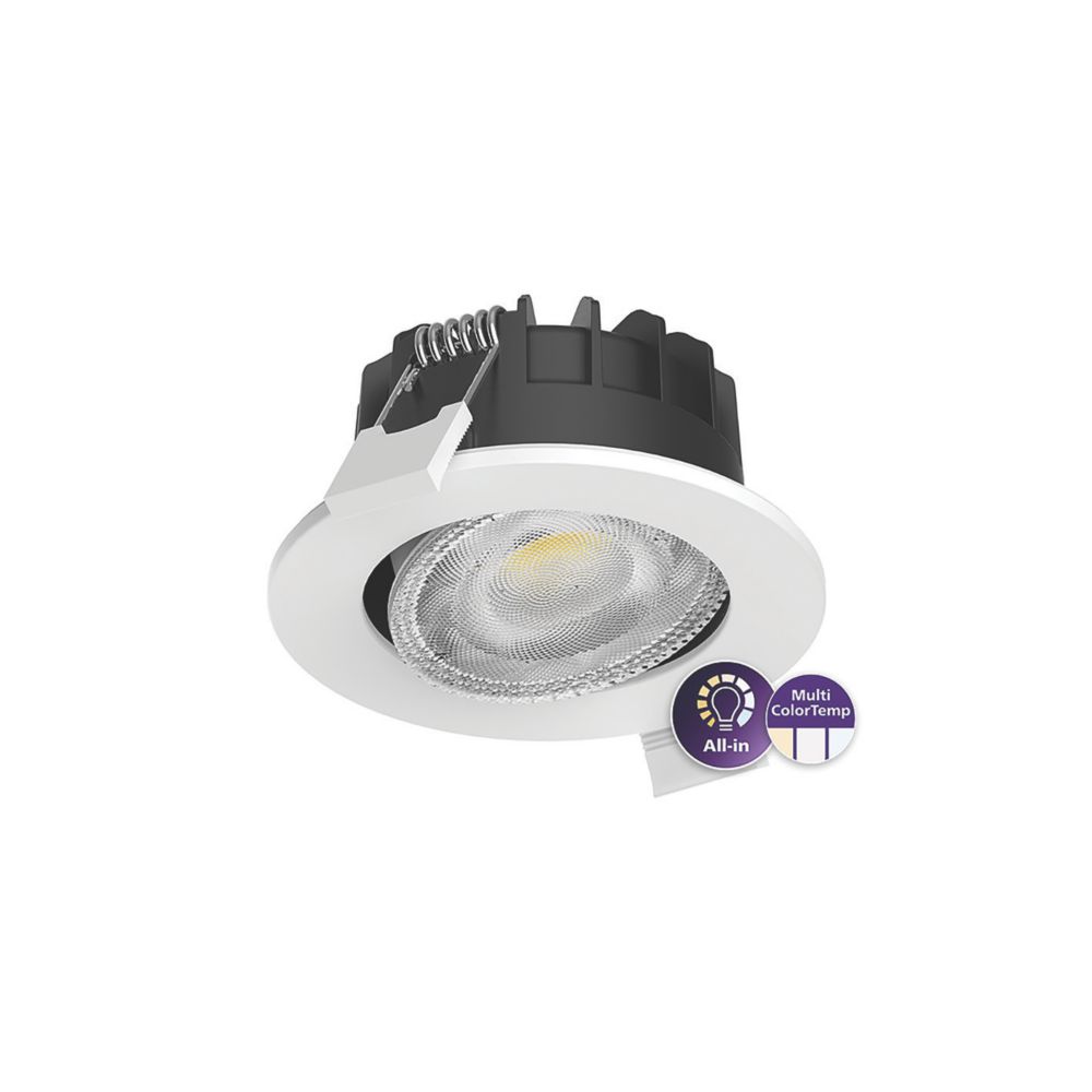 Spot à encastrer fixe blanc LED Philips 550lm