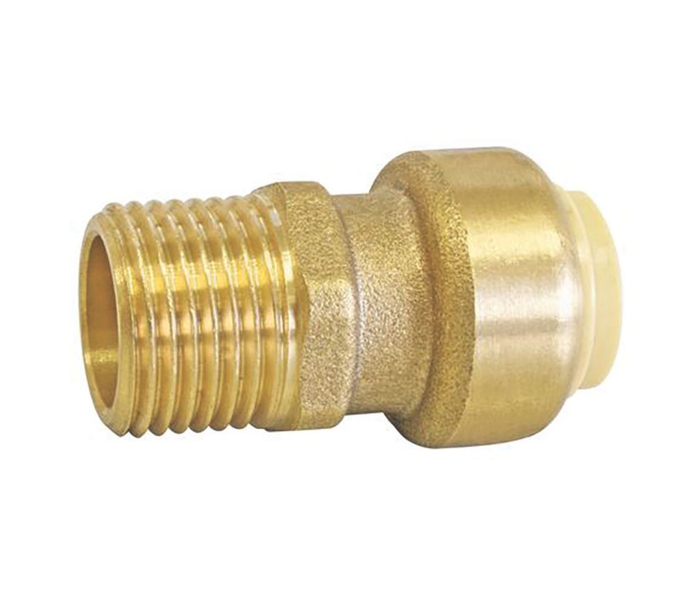 Raccord adaptatif à emboîter en laiton Somatherm 16mm x 15/21 - 1/2" 