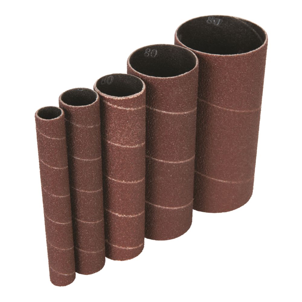 Lot de 5 manchons abrasifs non perforés 51mm x 51mm grain 80, Triton