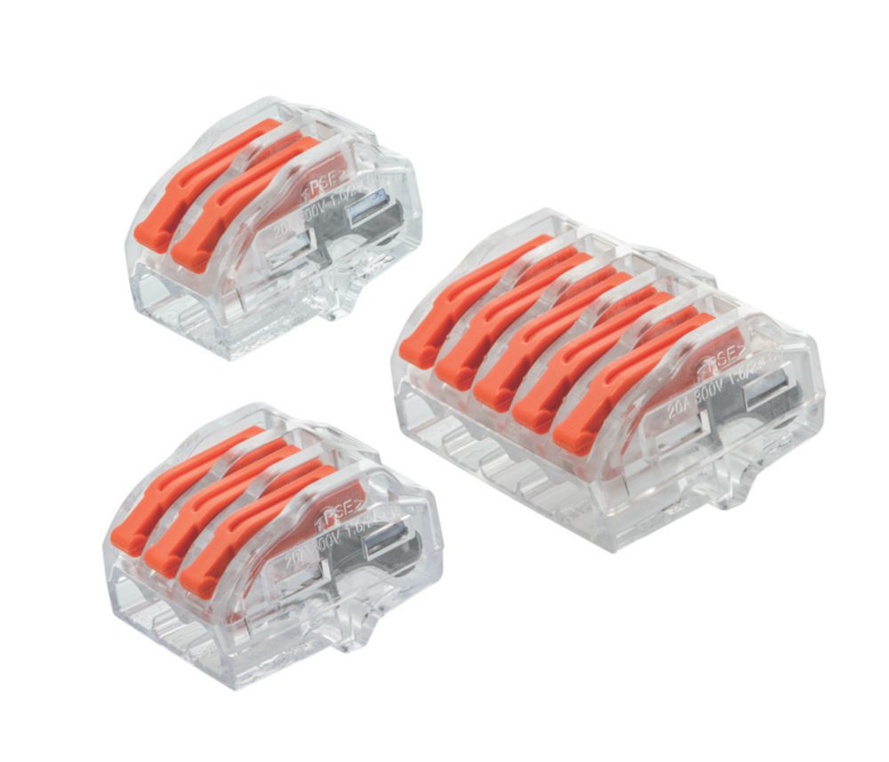 Connecteurs à levier 2/3 ou 5 broches 24A Capri, lot de 400