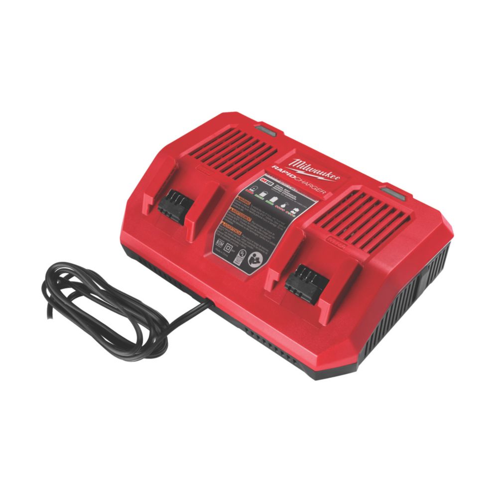  Chargeur rapide double Milwaukee RedLithium Li-Ion M18 DFC 18V 