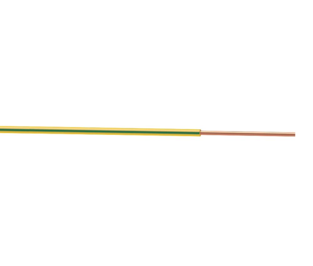 Fil électrique HO7V-U 1x2,5 mm² 25m Vert/Jaune