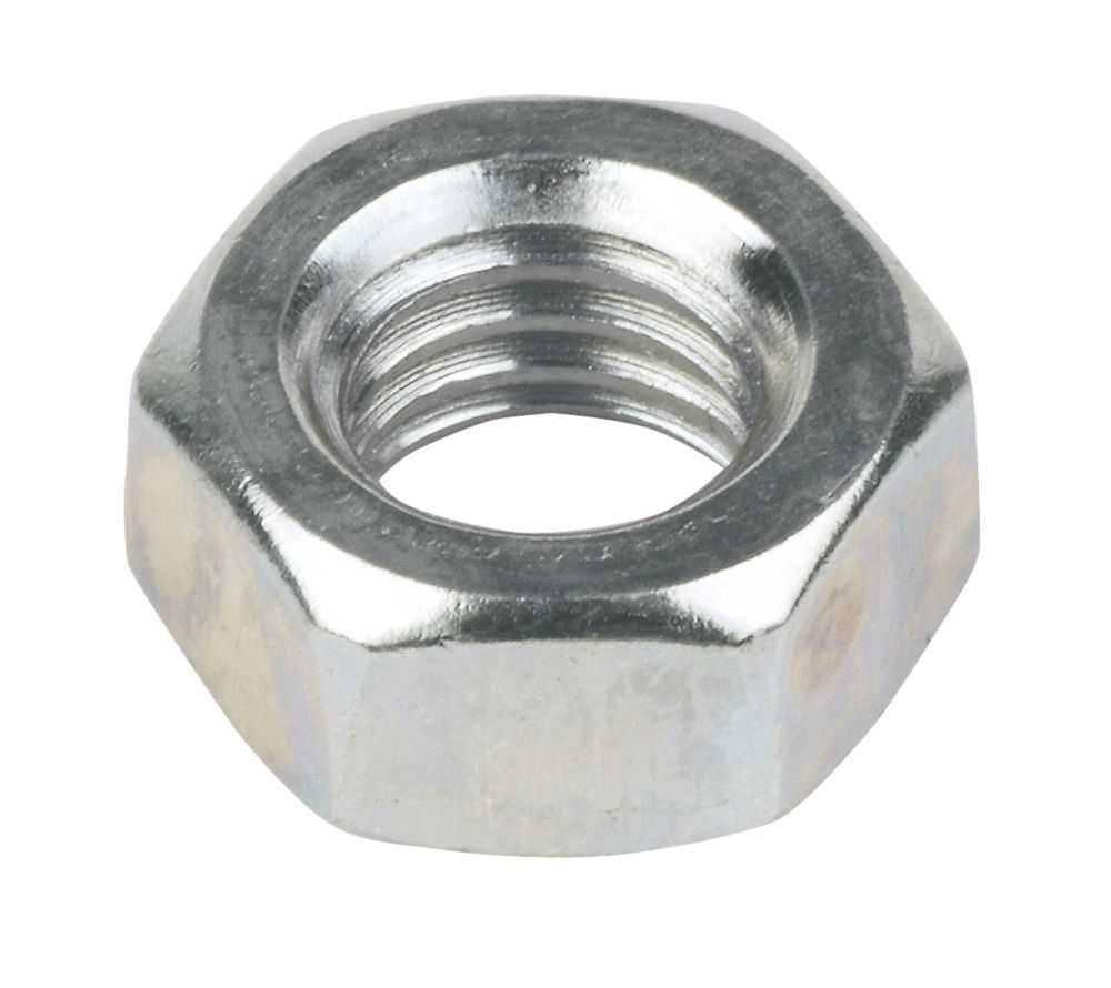 1 000 écrous hexagonaux en acier zingué brillant Easyfix M8