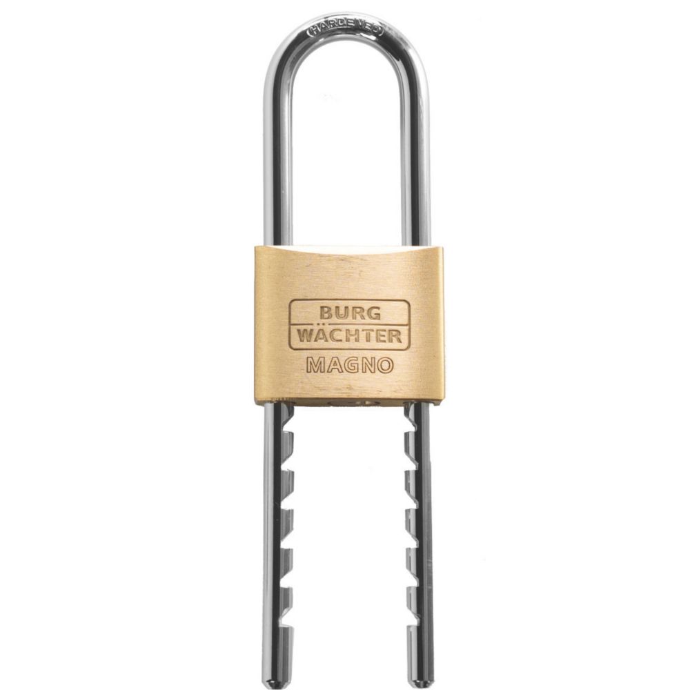 Cadenas Burg-Wachter Magno 50 Mm – Intérieur Antirouille, Laiton, Avec 2 Clés
