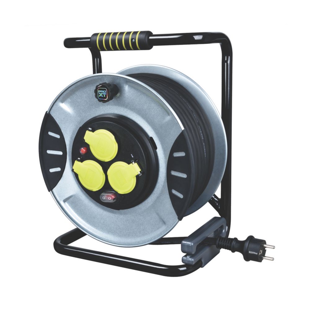 Enrouleur de chantier Masterplug H07RNF 3 prises 2.5mm² 30m