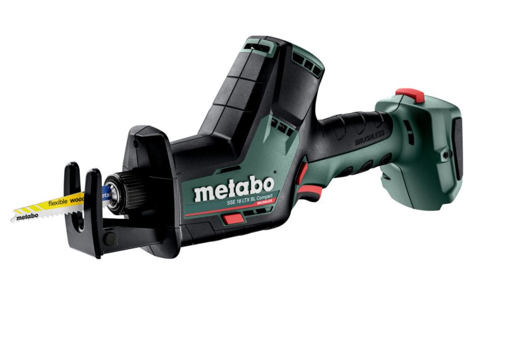 Scie sabre sans fil et brushless Metabo SSE 18 LTX BL Compact 18V Li-Ion - Sans batterie