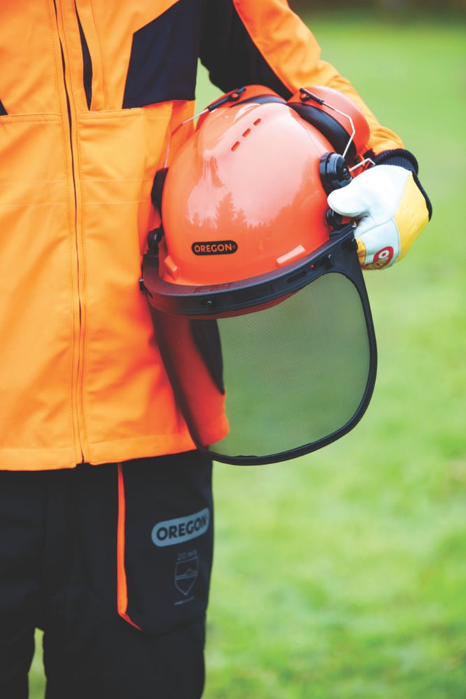 Oregon Q515062 – Visière Polycarbonate + Protège-Oreilles Anti-Bruit Pour Tondeuse Et Débroussailleuse – Protection Visage & Auditive