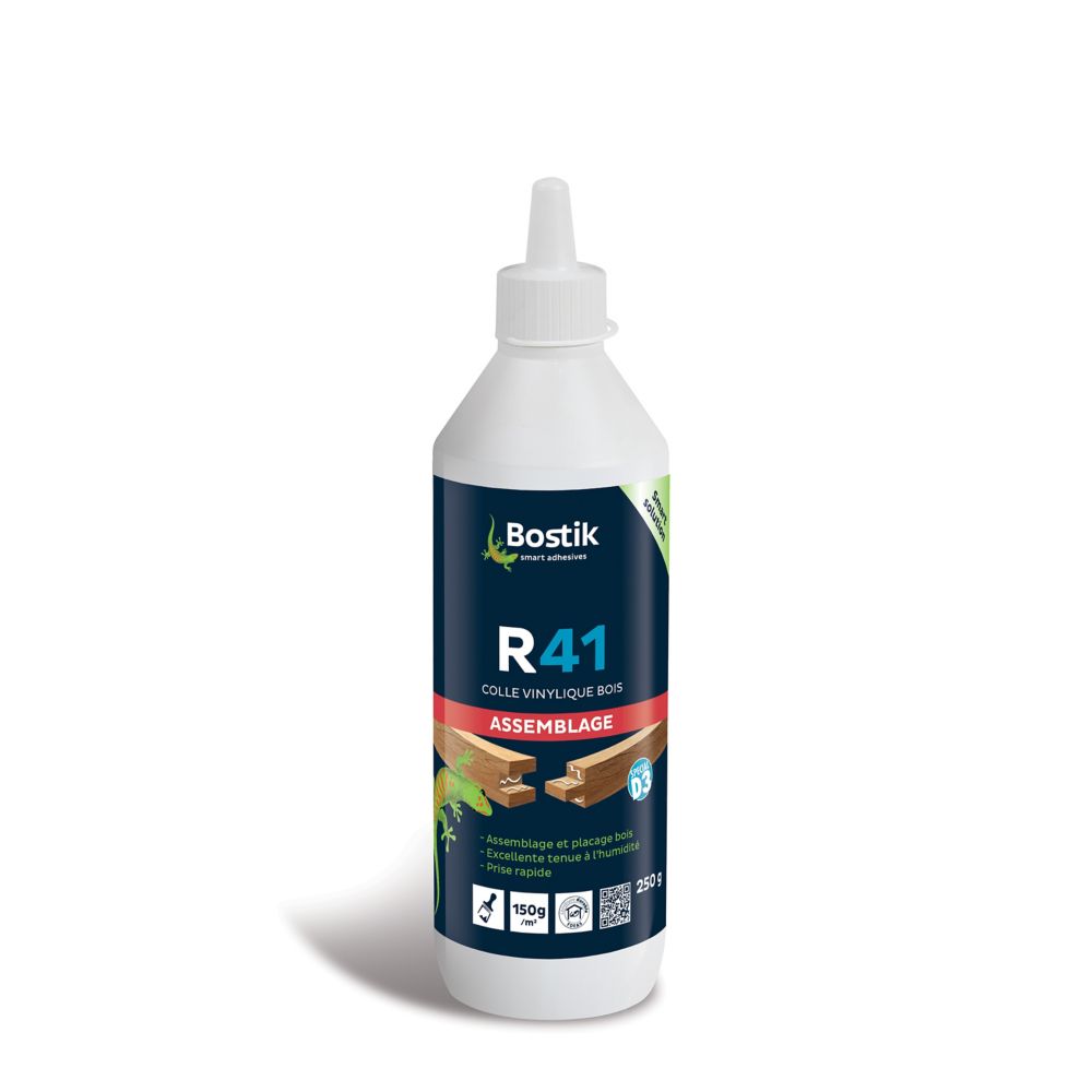 Colle à bois à prise rapide D3 250g Bostik