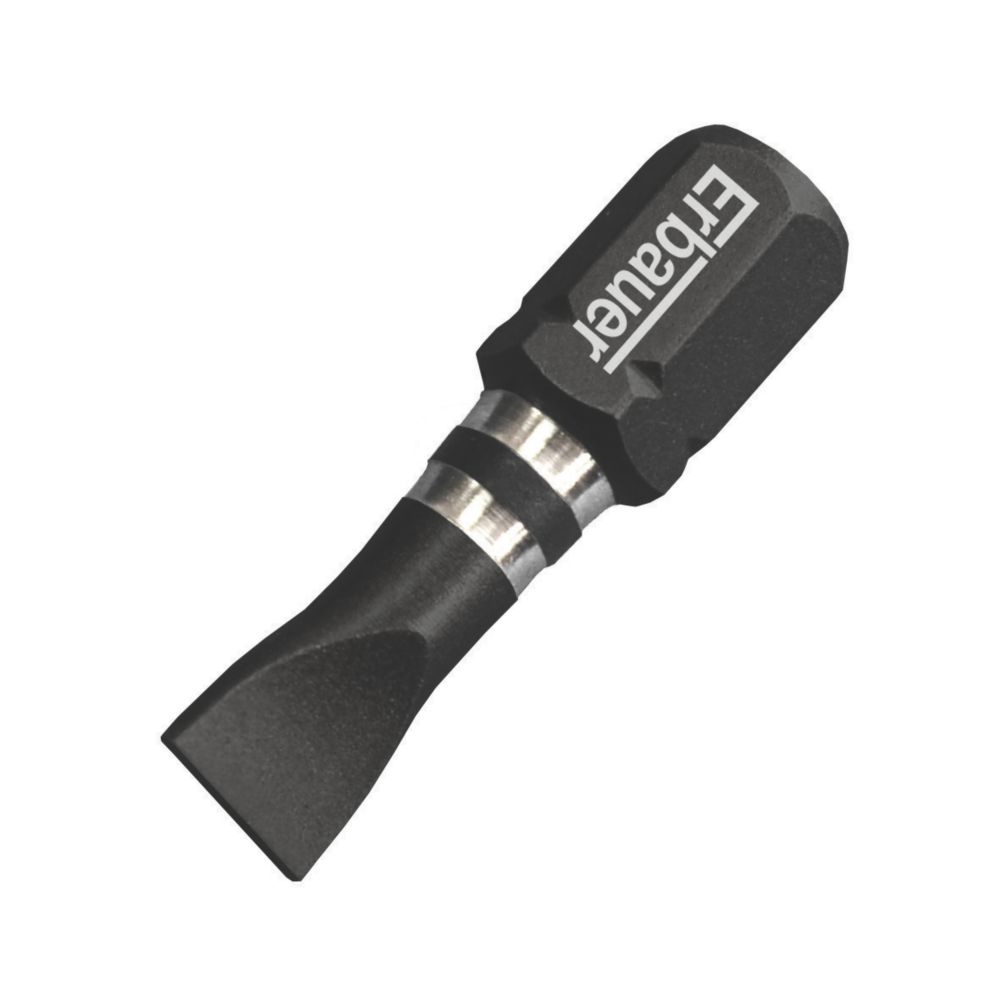 Jeu de 3 embouts de visseuse à choc à tête fendue SL6,5 x 25mm Erbauer