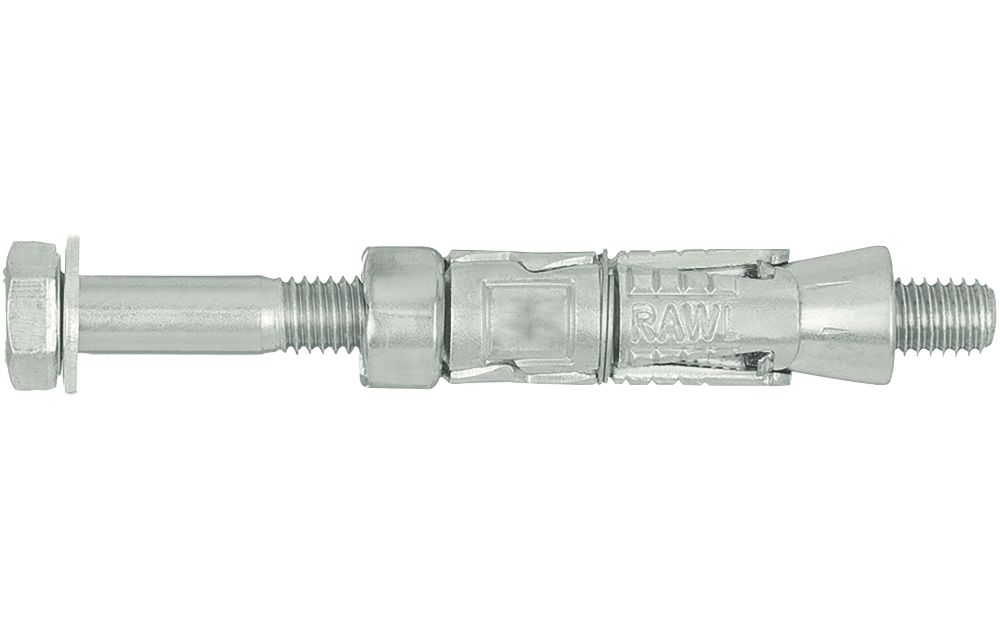Lot de 10 boulons d'ancrage Rawlplug RawlBolt M16 x 150mm