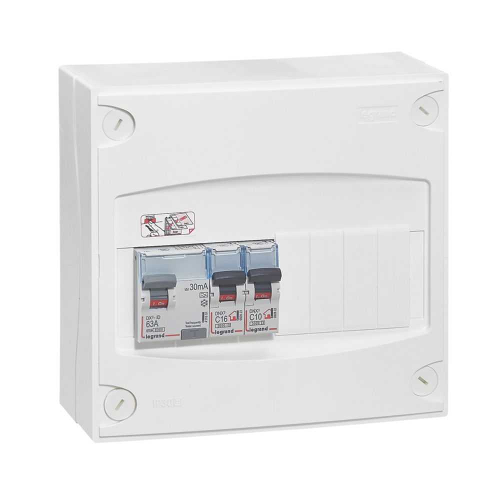  Tableau électrique pré-équipé Legrand Drivia, 8 modules, à 6 voies 