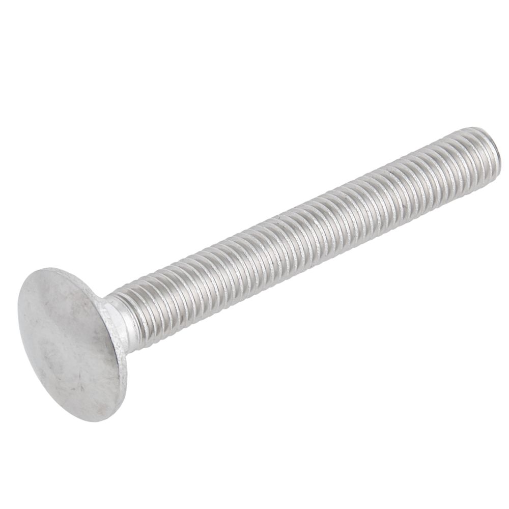 Vis à métaux en acier inoxydable filetés A2 Easyfix M10 x 80mm, lot de 10