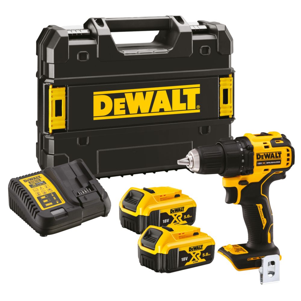 Perceuse visseuse sans fil brushless DeWalt DCD708P2T-QW 18V Li-ion XR 2 x 5Ah 