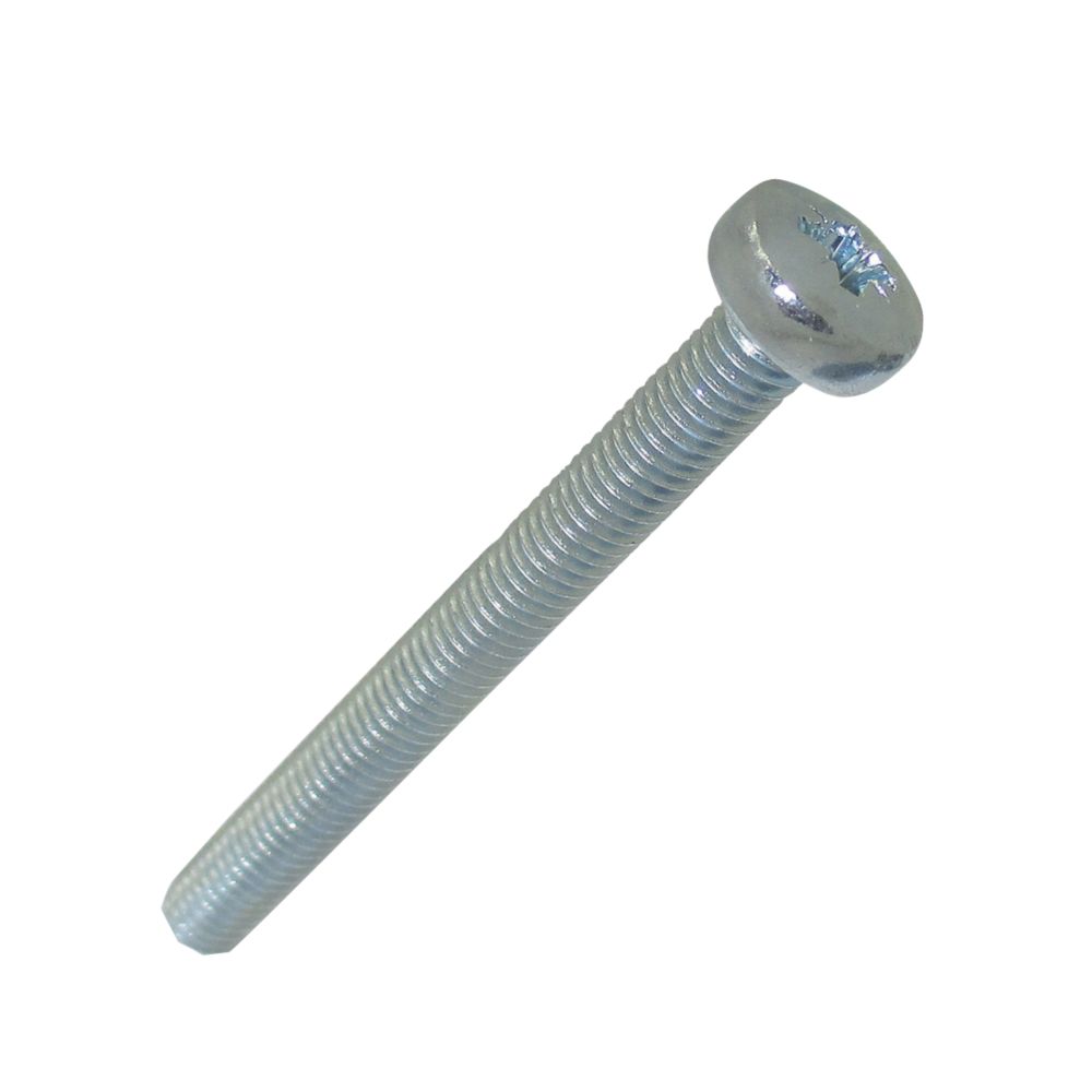 25 vis à métaux à tête cylindrique zinguées brillantes Easyfix M5 x 50mm