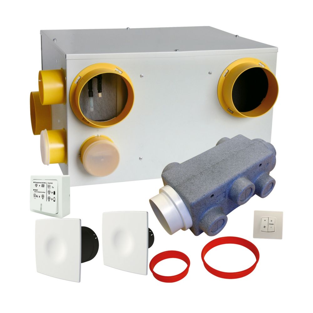 Kit VMC double flux DFC 90 QAI Eoliance Habitat 230V