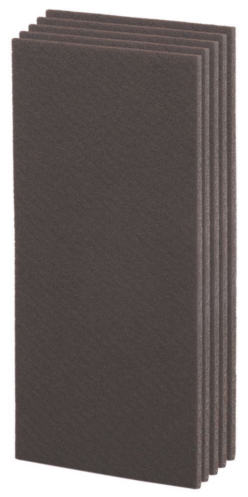 5 galets en feutre adhésifs ronds marron Fix o moll 100 x 200mm