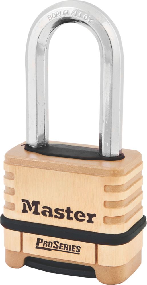 Cadenas à anse longue à combinaison résistant aux intempéries en laiton Master Lock 1175DLH 58mm 