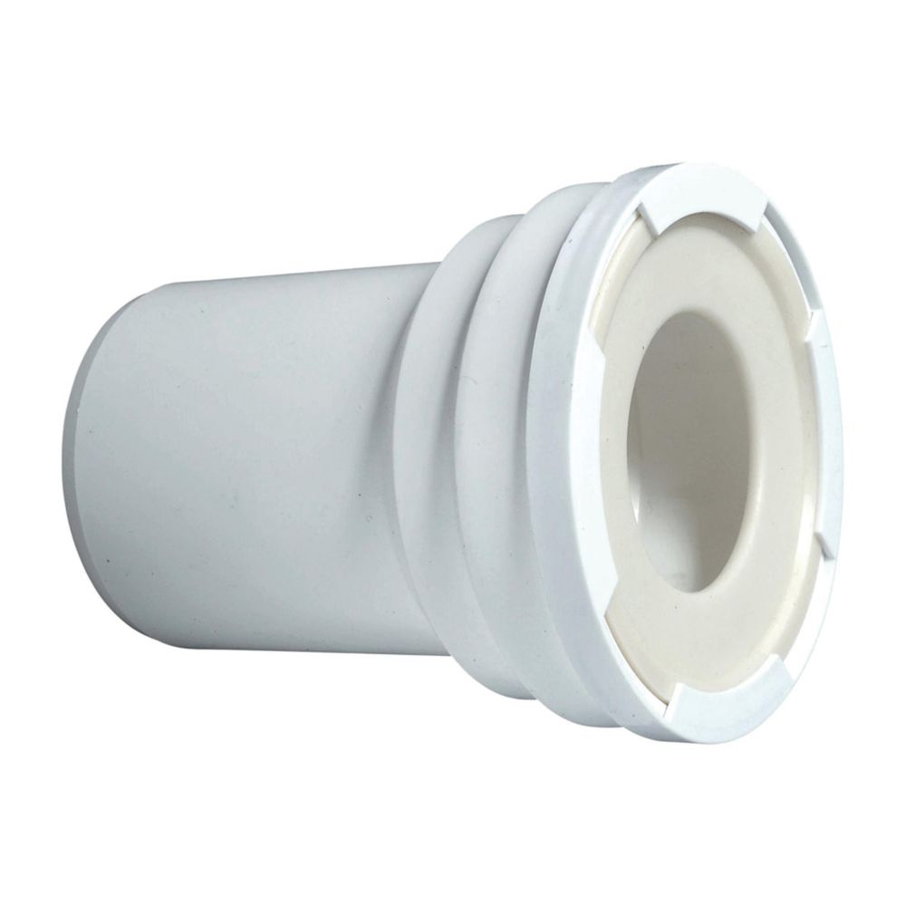 Pipe WC droite rigide blanc 120mm Wirquin
