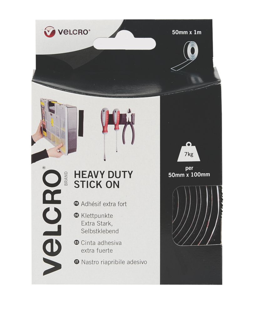 Ruban à coller haute résistance noir Velcro Brand 1 x 50mm