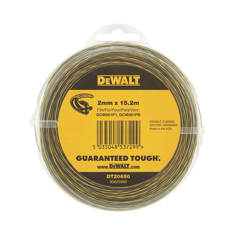 Fil de coupe-bordures DEWALT DT20650-QZ 2mm x 15,2m 