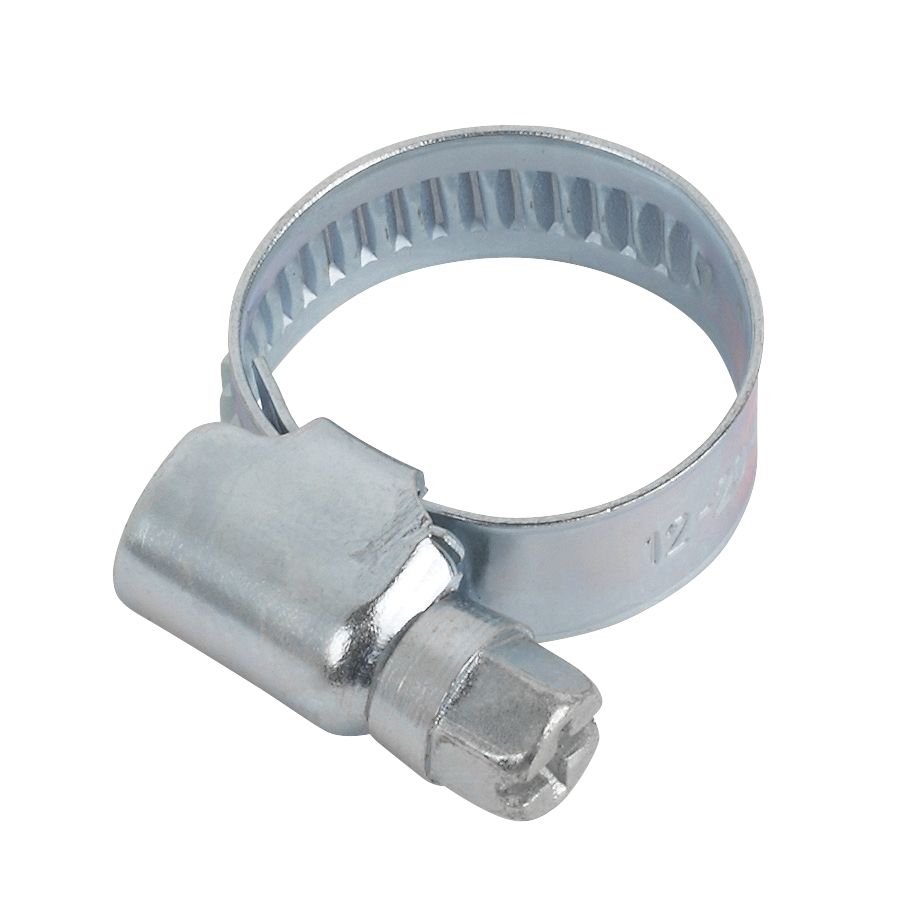 10 colliers de serrage zingués bleus Easyfix 12-20mm
