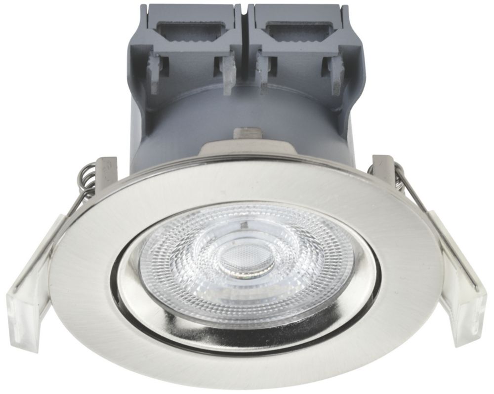Spot à  encastrer inclinable nickel brossé LED LAP 3000K 57W IP20 400lm
