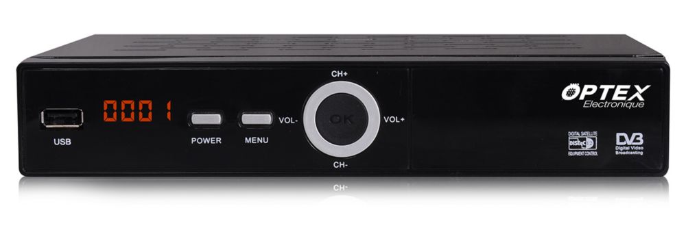 Récepteur satellite à tuner simple Optex
