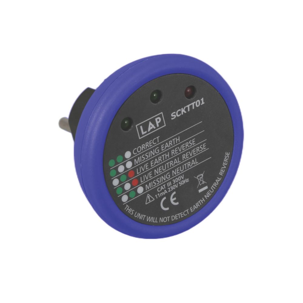 Testeur de prise LAP SCKTT01 16A 230V CA