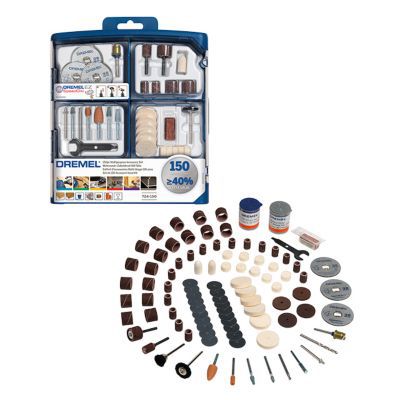 Coffret de 150 accessoires outil de précision multiusage 724 EZ SpeedClic Dremel 