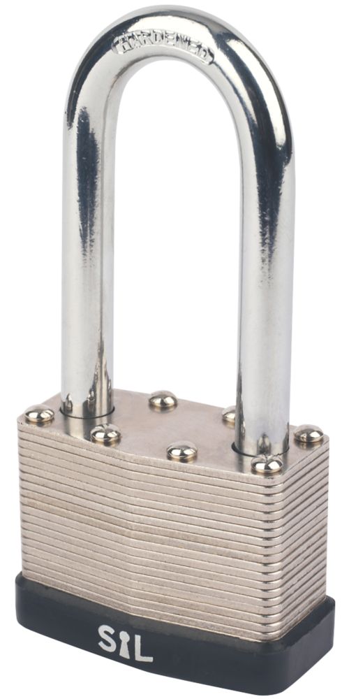 Cadenas à anse longue en acier laminé résistant aux intempéries Smith & Locke 50mm 