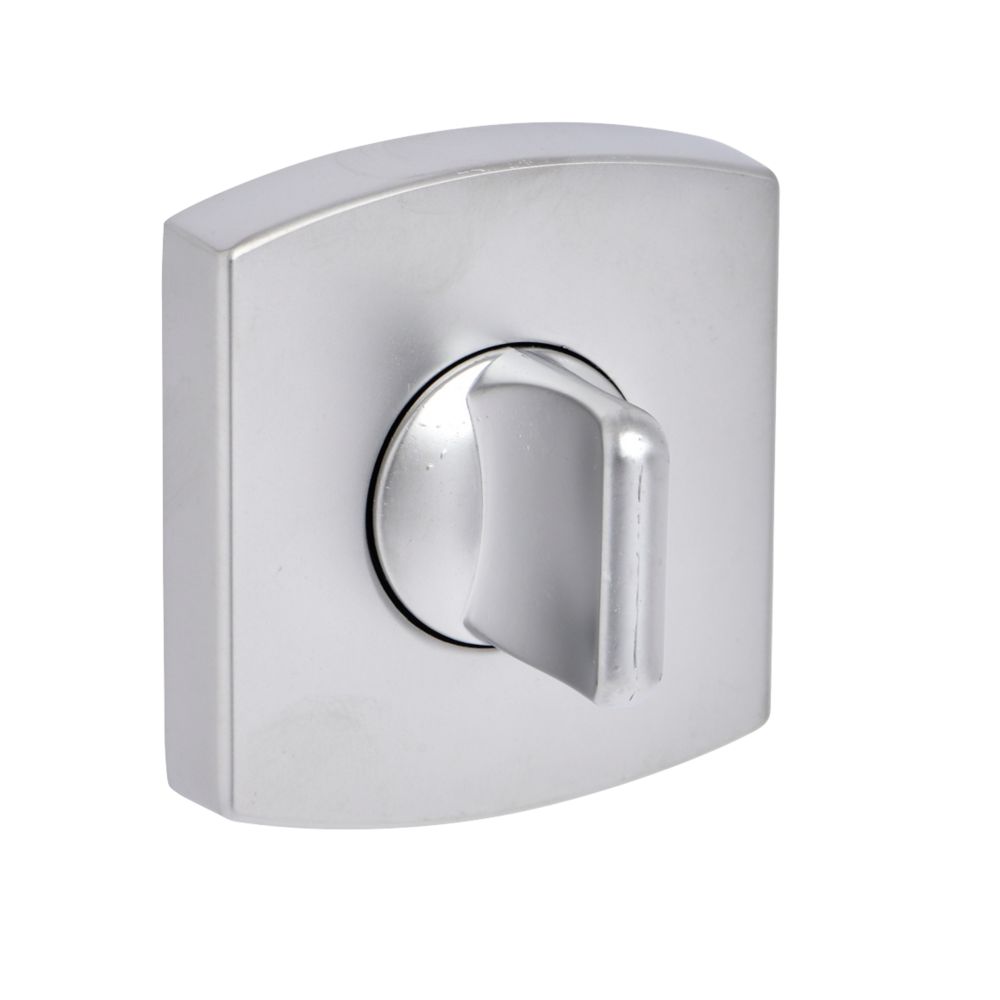 Jeu de rosaces de fonction condamnation WC chrome velours pour Vachette ARTIS, MUZE, SCULT