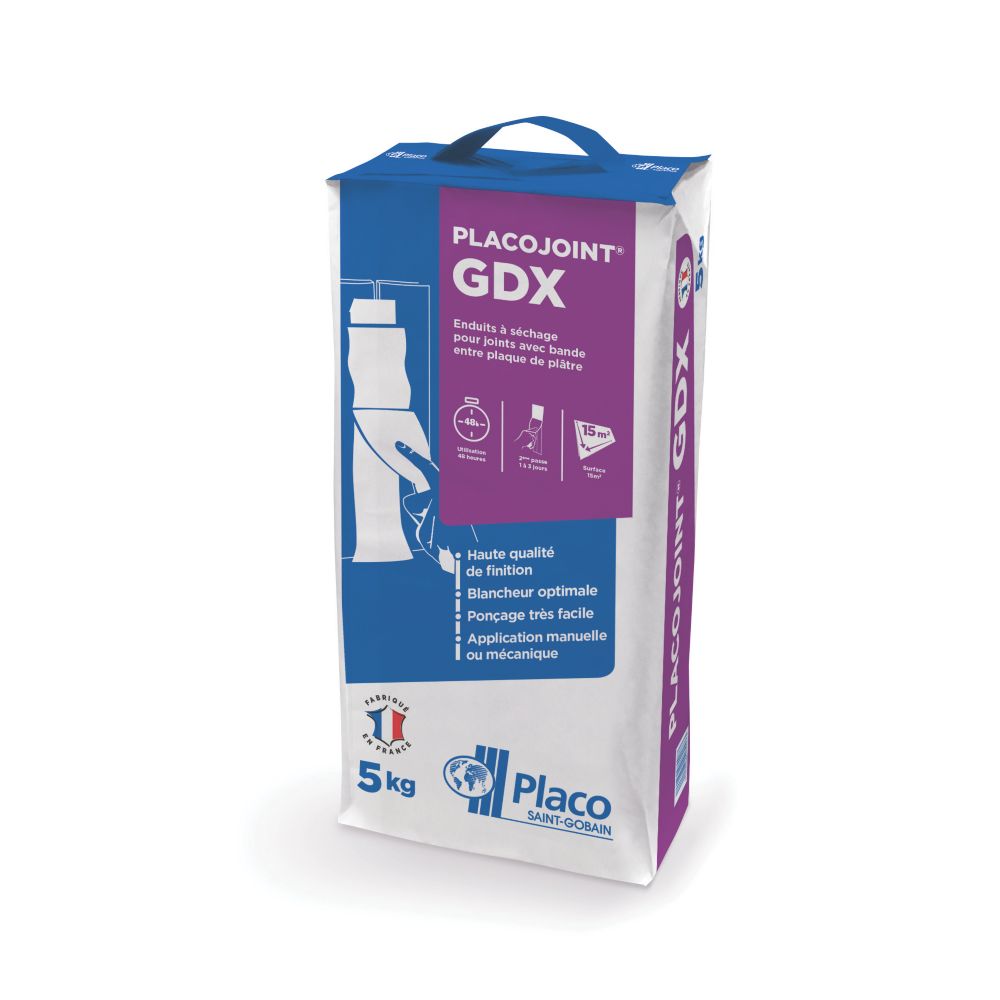 Enduit à joint en poudre GDX Placojoint 5kg Placo