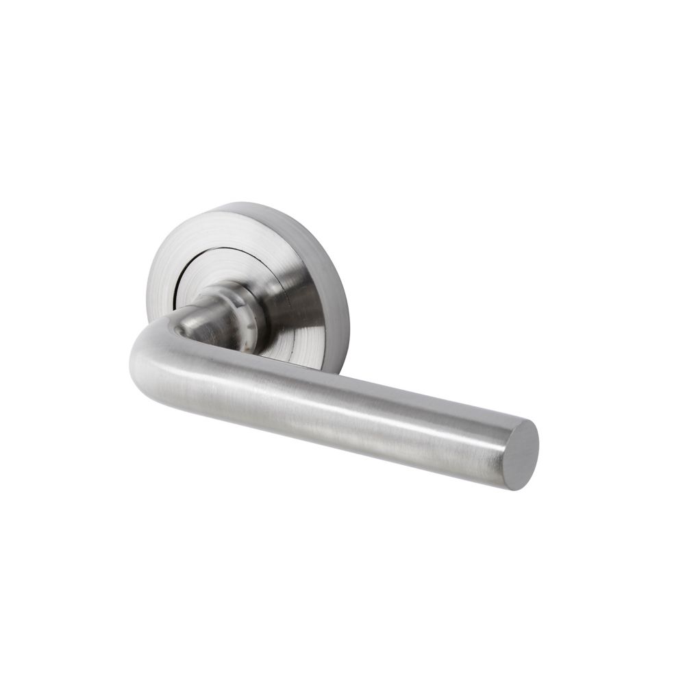 Ensemble poignées de porte rosace Ayen chrome 