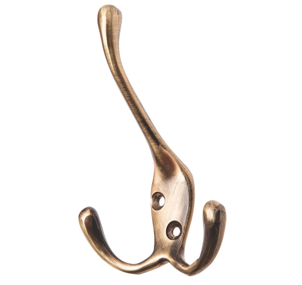 Crochet triple Smith & Locke en laiton antique 105mm 