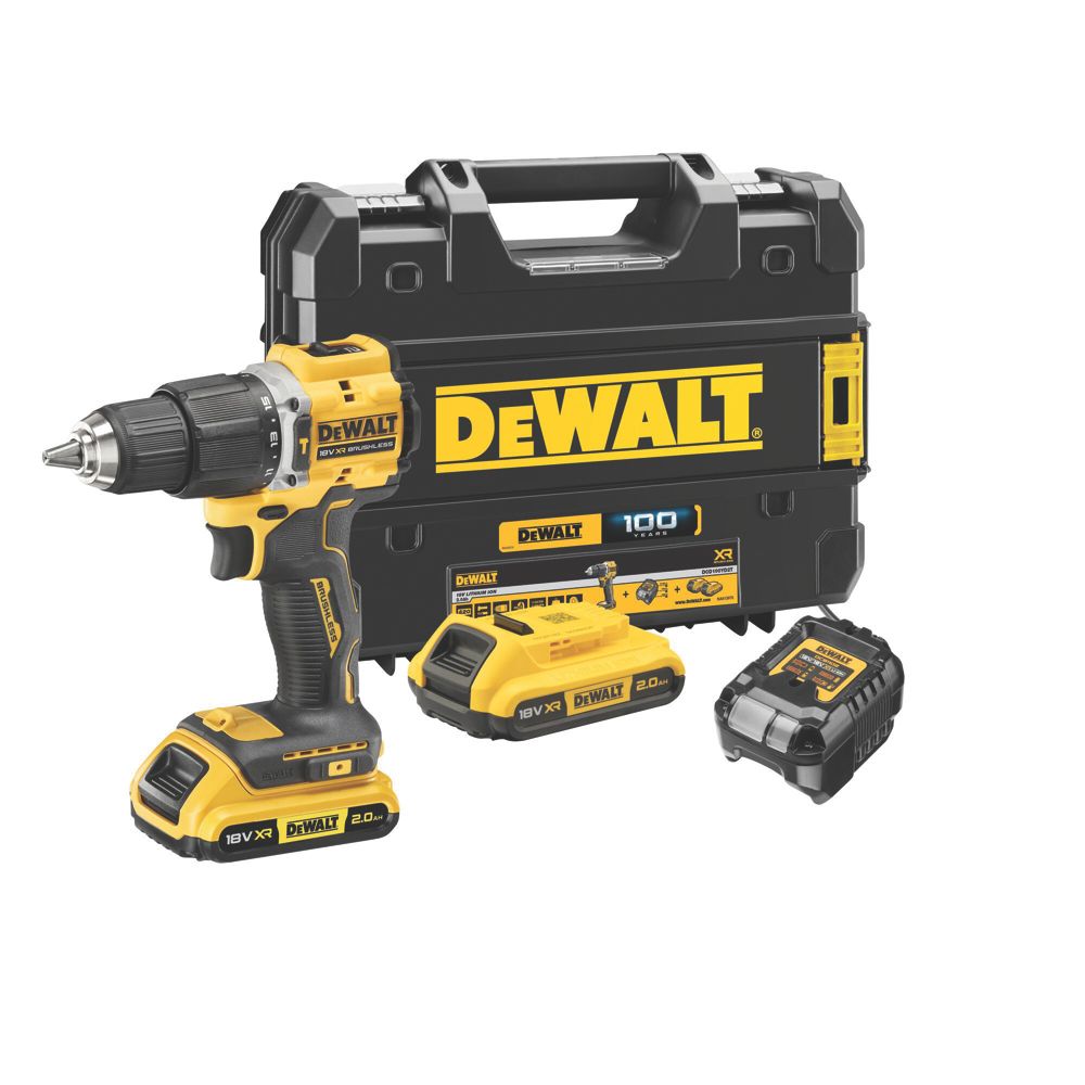 Perceuse à percussion sans fil brushless DeWalt DCD100YD2T-QW XR 18V 2 batteries Li-ion 2,0Ah