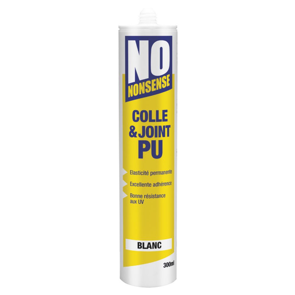 1 mastic pour acrylique No Nonsense blanc 310 ml, Mastic