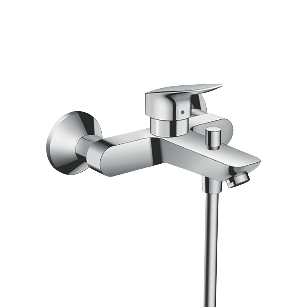 Mitigeur bain/douche chromé mural Logis Hansgrohe