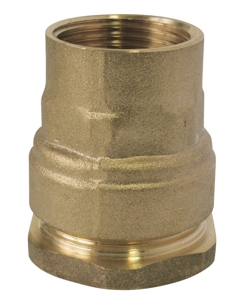 Raccord droit femelle laiton pour tube PE à visser SUMO 40mm x 33/42 - 1 1/4" Fixoconnect