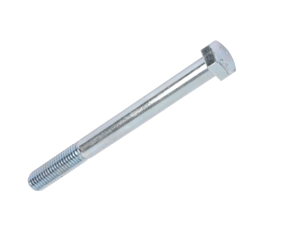 Vis à métaux en acier à tête hexagonale à haute résistance zingué brillant Easyfix M12 x 130mm, lot de 50