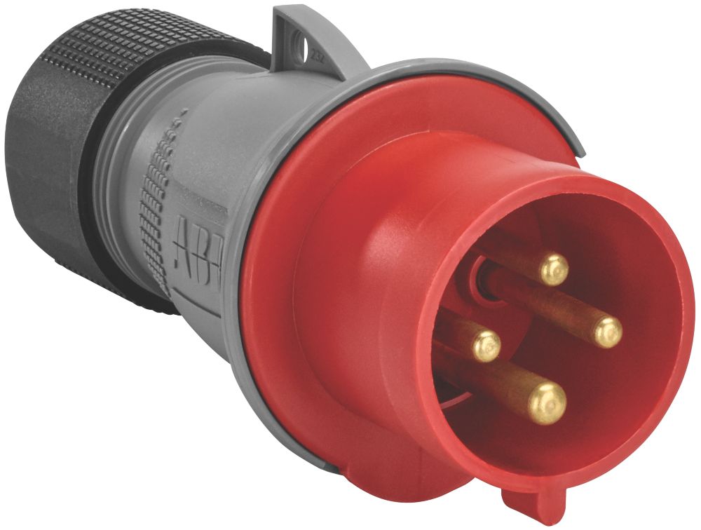 Fiche mobile droite 3P+E 32A 415V Rouge IP44 ABB
