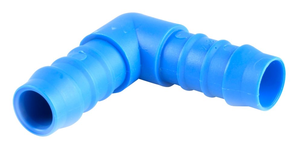 Raccord pour tuyau arrosage cannelé plastique coude femelle-femelle 16mm Spid'O