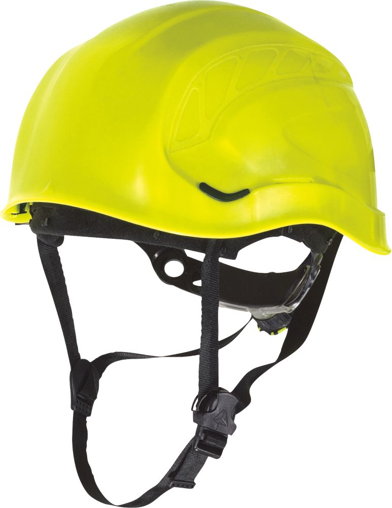 Casque de sécurité en hauteur haut de gamme Delta Plus Granite Peak jaune