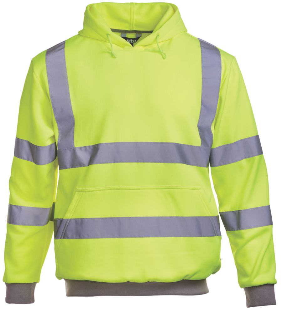 Sweat à capuche haute visibilité Site HVIS49 jaune taille L