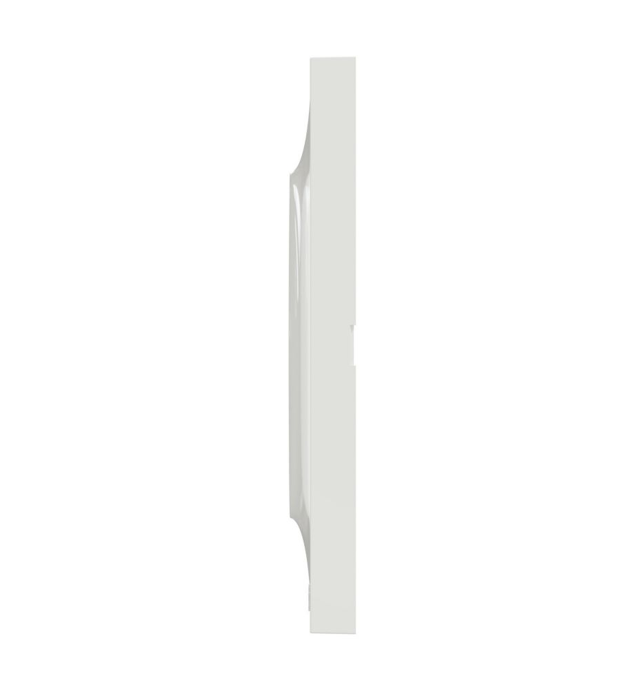 Schneider Odace S530908W - Enjoliveur Plaque De Finition Alu/verre 4 Postes - Neuf