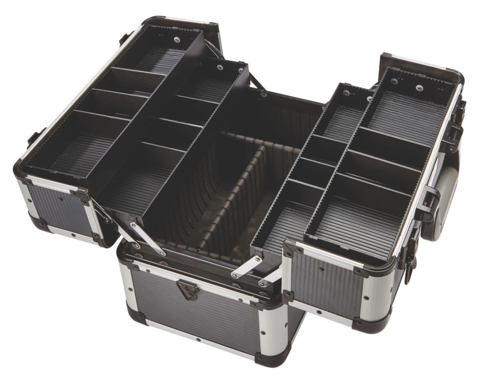 Valise aluminium vide malette à outils caisse avec compartiments de  rangement