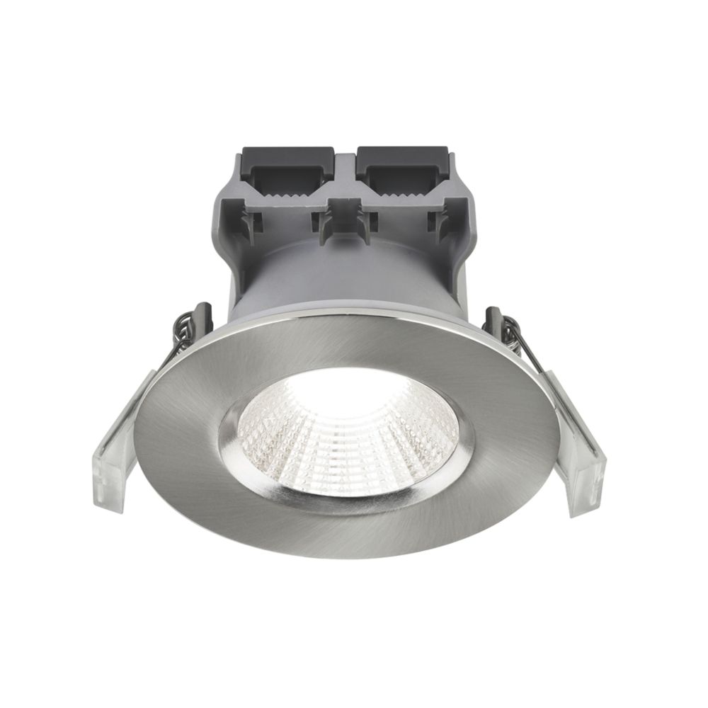 Spot à  encastrer fixe nickel brossé LED Nordlux 4000K IP65 380lm