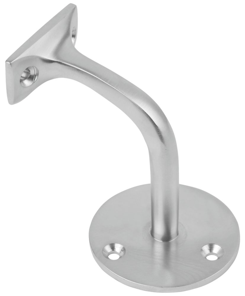Support de main courante en chrome satiné 65mm 