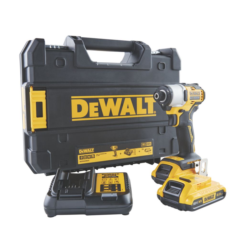 Visseuse à choc sans fil et brushless DeWalt XR DCF840D2T-QW 18V Li-Ion 2x2,0Ah